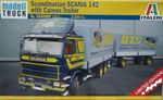 Pohjoismainen Scania 142 ja perävaunu 1/24 