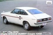 Datsun Sunny Finn coupe 1200 1970  1/24 pienoismalli 