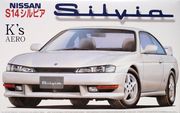Nissan Silvia S14  K`s aero  1/24  koottava pienoismalli   