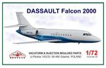 Dassault falcon 2000  1/72 vac sarja  