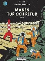 Tintin Månen Tur Och Retur Del 2 albumi Ruotsinkielinen    