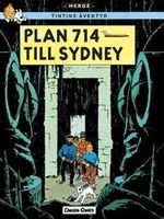 Tintin Plan 714 Till Sydney  albumi Ruotsinkielinen    