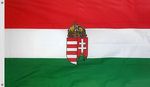 Unkarin   lippu   vaakunalla