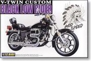 Harley Davidson  Black lowrider HD 1/12 pienoismalli