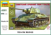 T-34/76  mod.1943  sotka   1/72 pienoismalli  