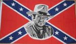 USA etelävaltioiden lippu John Wayne  kuvalla    