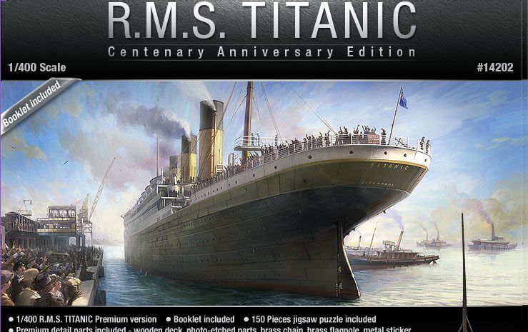 PeKriPe Myynti – Tuote: Titanic 1/400 koottava pienoismalli