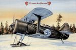 Polikarpov I-152 suksilla   1/48  pienoismalli    suomi    