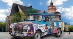 Trabant 601 S universal  Berliinin muuri 25 vuotta juhlamalli  1/24 pienoismalli 