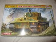 Tiger 1 late production zimmerit  1/35 panssarivaunu  