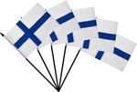 Suomen lippu käsilippu 5 kpl 